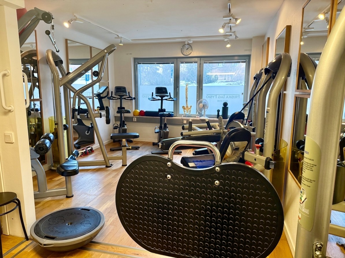 Gym och rehabiliteringslokal på Friska Tag Fysio